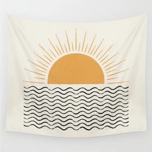Society6 Sunrise Ocean Tapestry